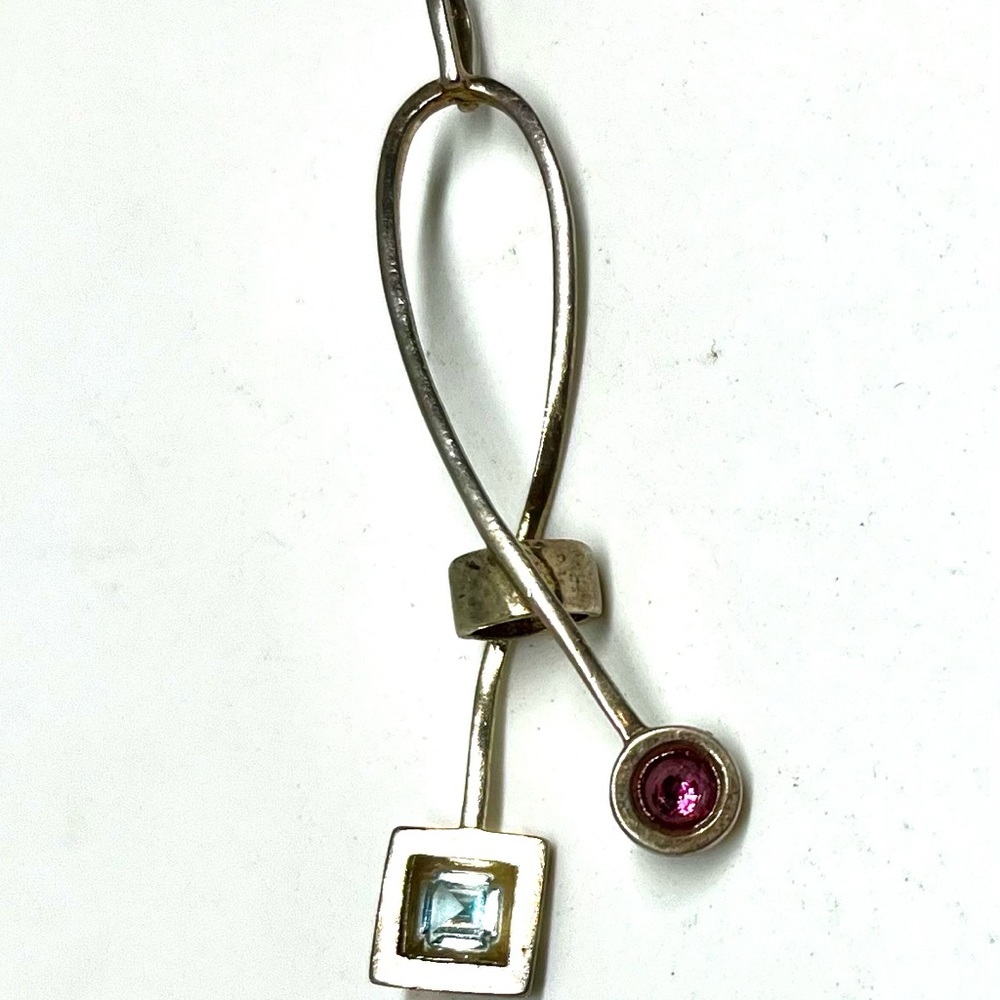 Vintage 925 Modernist Abstract Pendant